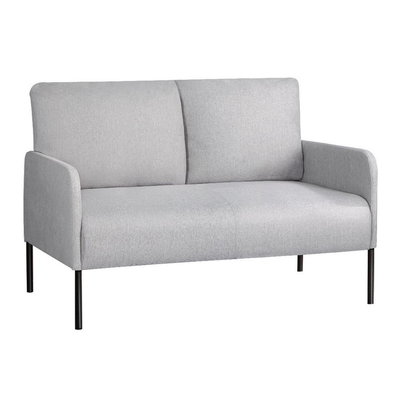 Kane 2 Seater Armchair Lounge Chair Grey Linen - Furniture > Bar Stools & Chairs - Rivercity House & Home Co. (ABN 18 642 972 209) - Affordable Modern Furniture Australia