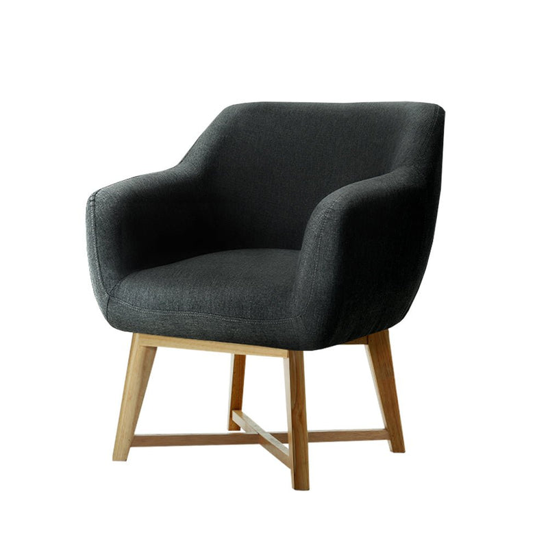 Aston Tub Accent Chair Charcoal - Furniture > Living Room - Rivercity House & Home Co. (ABN 18 642 972 209) - Affordable Modern Furniture Australia