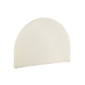 Double Size | Grei Boucle Bed Head Headboard White