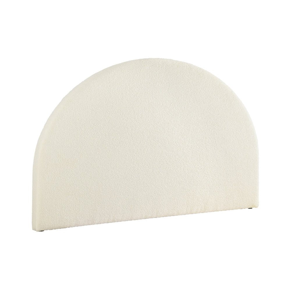 King Size | Grei Boucle Bed Head Headboard White - Furniture > Bedroom - Rivercity House & Home Co. (ABN 18 642 972 209) - Affordable Modern Furniture Australia