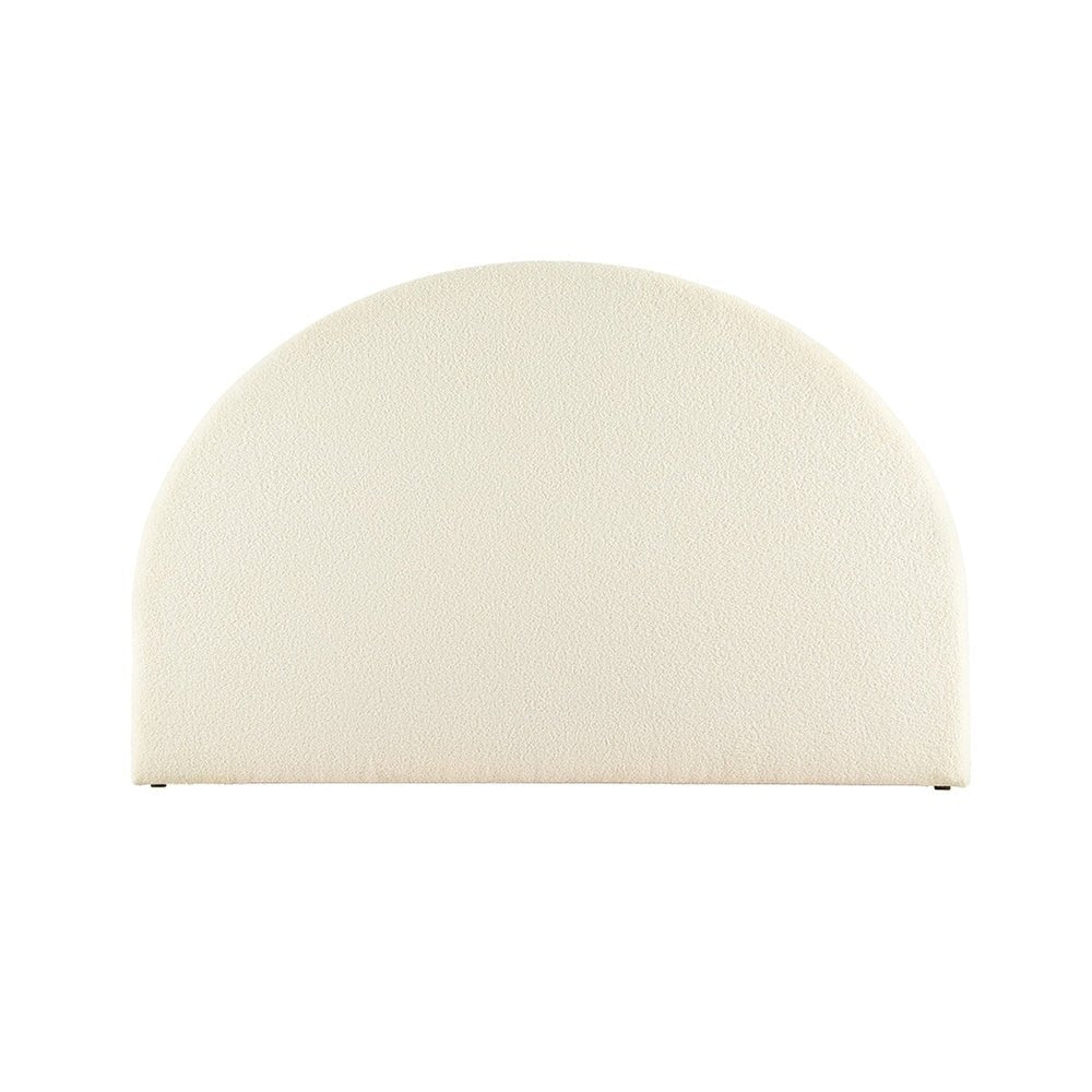 King Size | Grei Boucle Bed Head Headboard White - Furniture > Bedroom - Rivercity House & Home Co. (ABN 18 642 972 209) - Affordable Modern Furniture Australia