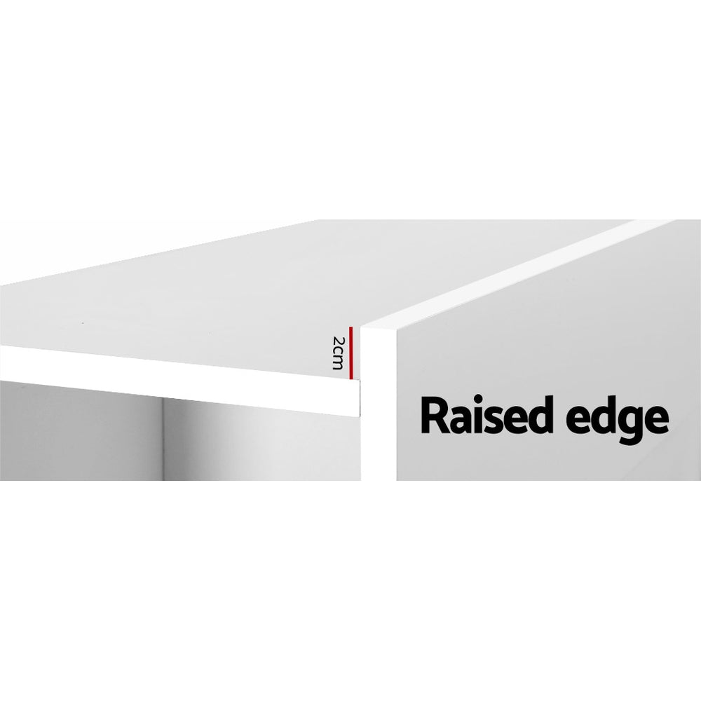 King Size | Cabi Bed Head with Shelves Headboard White - Furniture > Bedroom - Rivercity House & Home Co. (ABN 18 642 972 209) - Affordable Modern Furniture Australia