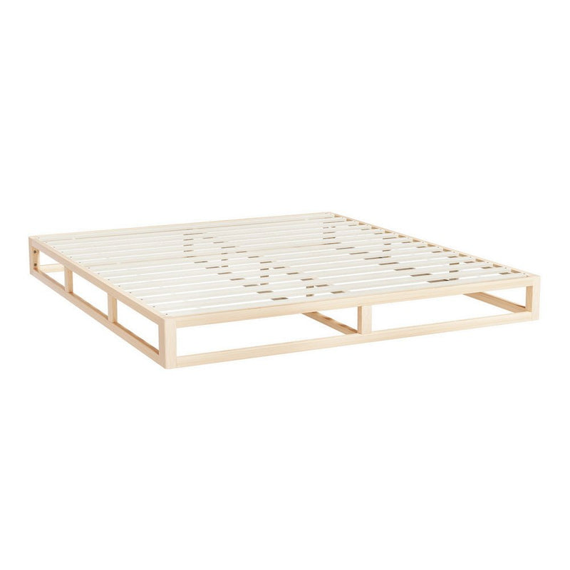 Artiss Bed Frame King Size Wooden Base Mattress Platform Timber Pine KALAM - Furniture > Bedroom - Rivercity House & Home Co. (ABN 18 642 972 209)
