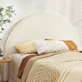 Queen Size | Grei Boucle Bed Head Headboard White