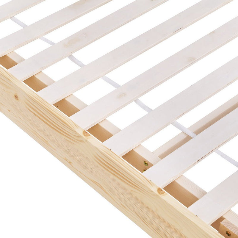 Artiss Bed Frame Queen Size Floating Wooden Mattress Base Platform Timber ODIN - Furniture > Bedroom - Rivercity House & Home Co. (ABN 18 642 972 209)