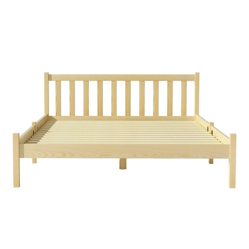 Bribie Wooden Double Bed Frame - Furniture > Bedroom - Rivercity House & Home Co. (ABN 18 642 972 209) - Affordable Modern Furniture Australia