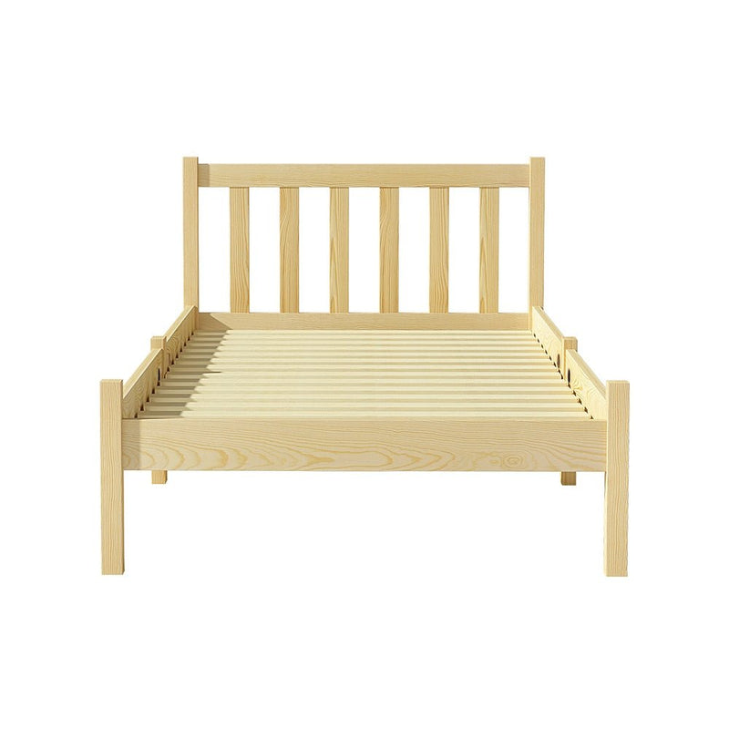 Bribie Wooden Single Bed Frame - Furniture > Bedroom - Rivercity House & Home Co. (ABN 18 642 972 209) - Affordable Modern Furniture Australia