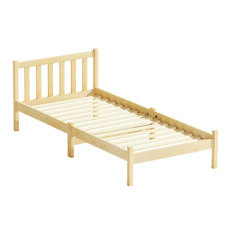Bribie Wooden Single Bed Frame - Furniture > Bedroom - Rivercity House & Home Co. (ABN 18 642 972 209) - Affordable Modern Furniture Australia