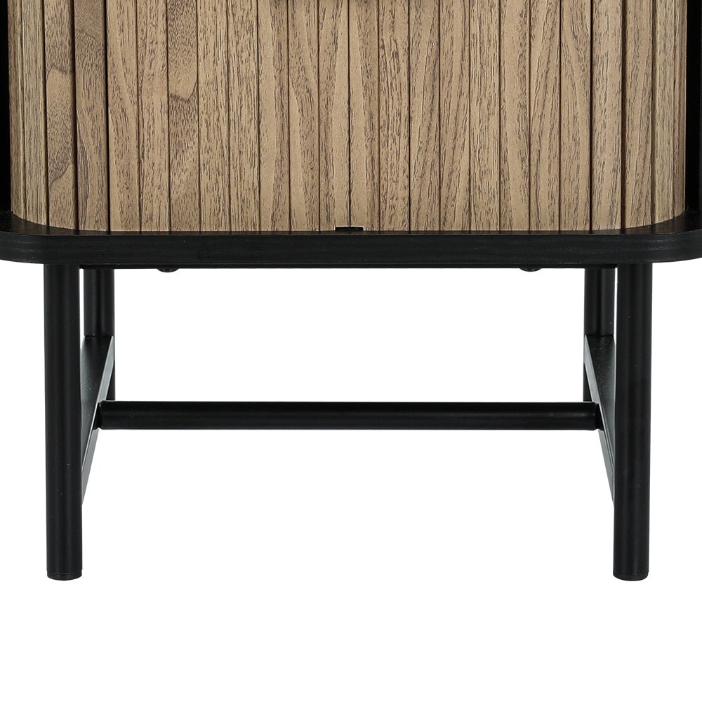 Two Tone Modern Style Bedside Table - Furniture > Bedroom - Rivercity House & Home Co. (ABN 18 642 972 209) - Affordable Modern Furniture Australia