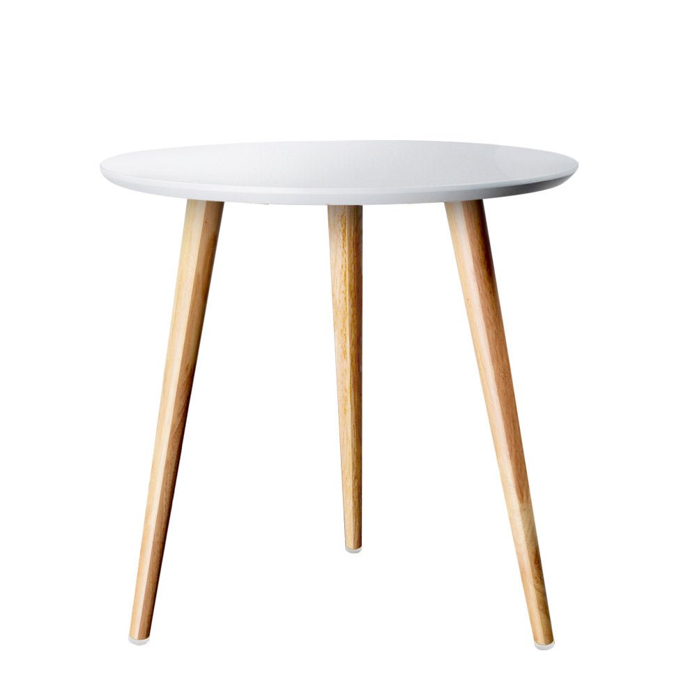 Scandinavian Round Coffee 50cm White - Furniture > Living Room - Rivercity House & Home Co. (ABN 18 642 972 209) - Affordable Modern Furniture Australia