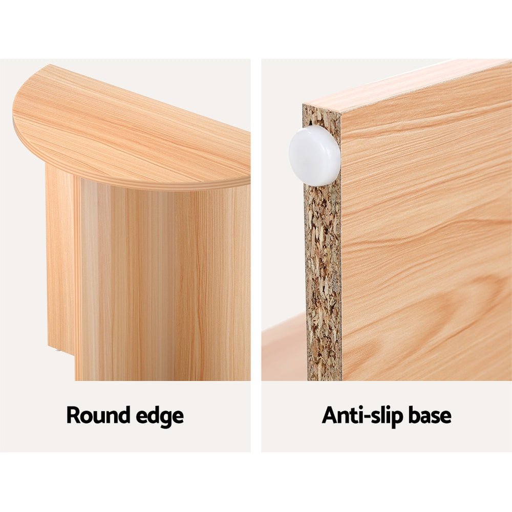 Coffee Table Side End Semi-circle Tables Bedside Sofa Wooden Table - Furniture > Living Room - Rivercity House & Home Co. (ABN 18 642 972 209) - Affordable Modern Furniture Australia