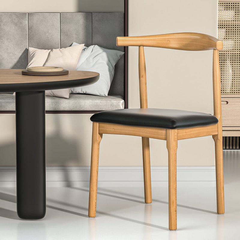 Bert Wishbone Style Dining Chair Pine & Black - Furniture > Bar Stools & Chairs - Rivercity House & Home Co. (ABN 18 642 972 209) - Affordable Modern Furniture Australia