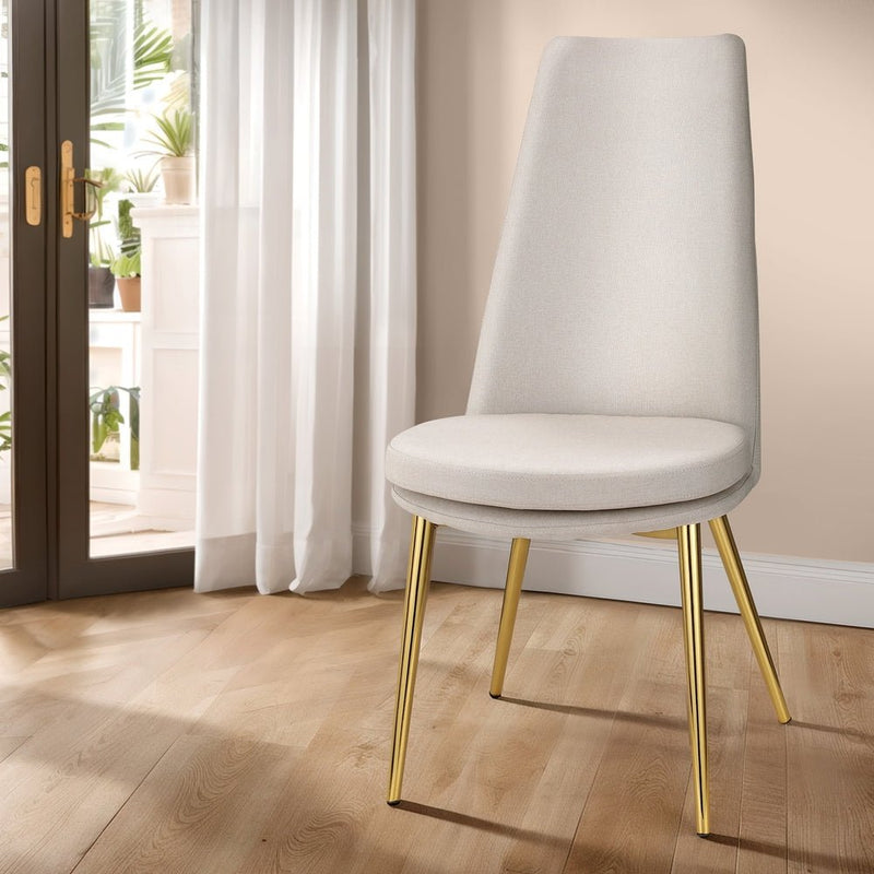 Artiss Dining Chairs High-back Beige Set of 2 Sunnie - Furniture > Bar Stools & Chairs - Rivercity House & Home Co. (ABN 18 642 972 209) - Affordable Modern Furniture Australia