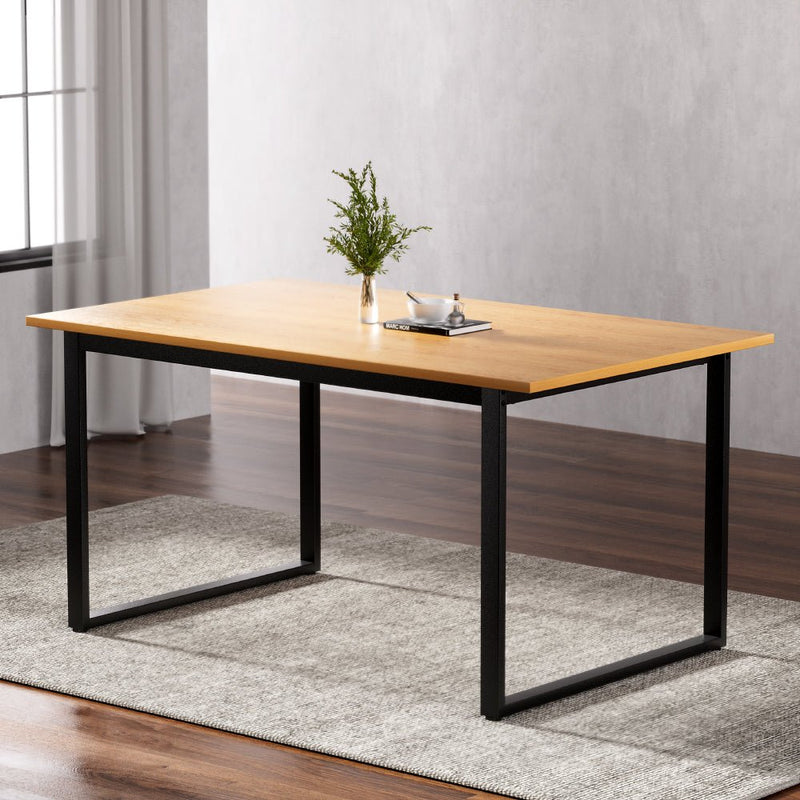 6 Seater Industrial Style Dining Table 150CM - Furniture > Dining - Rivercity House & Home Co. (ABN 18 642 972 209) - Affordable Modern Furniture Australia