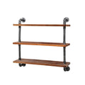 Rustic Display Wall Shelves Industrial DIY Pipe Shelf Brackets