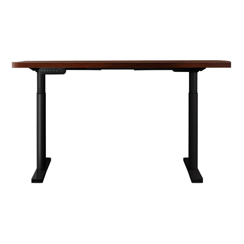 Artiss Electric Standing Desk Adjustable Sit Stand Desks Black Walnut 140cm - Furniture > Office - Rivercity House & Home Co. (ABN 18 642 972 209)