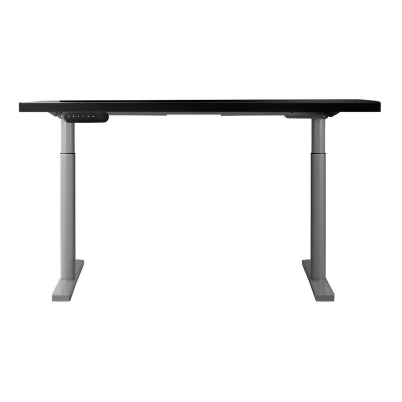 Artiss Electric Standing Desk Motorised Adjustable Sit Stand Desks Grey Black - Furniture > Office - Rivercity House & Home Co. (ABN 18 642 972 209)