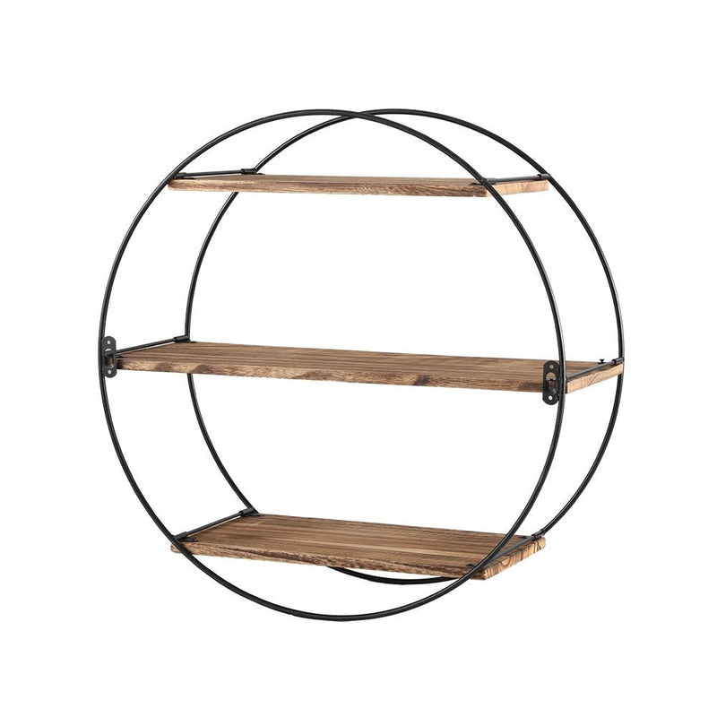 Artiss Floating Wall Shelf Round 3-Tier - Home & Garden > Storage - Rivercity House & Home Co. (ABN 18 642 972 209) - Affordable Modern Furniture Australia