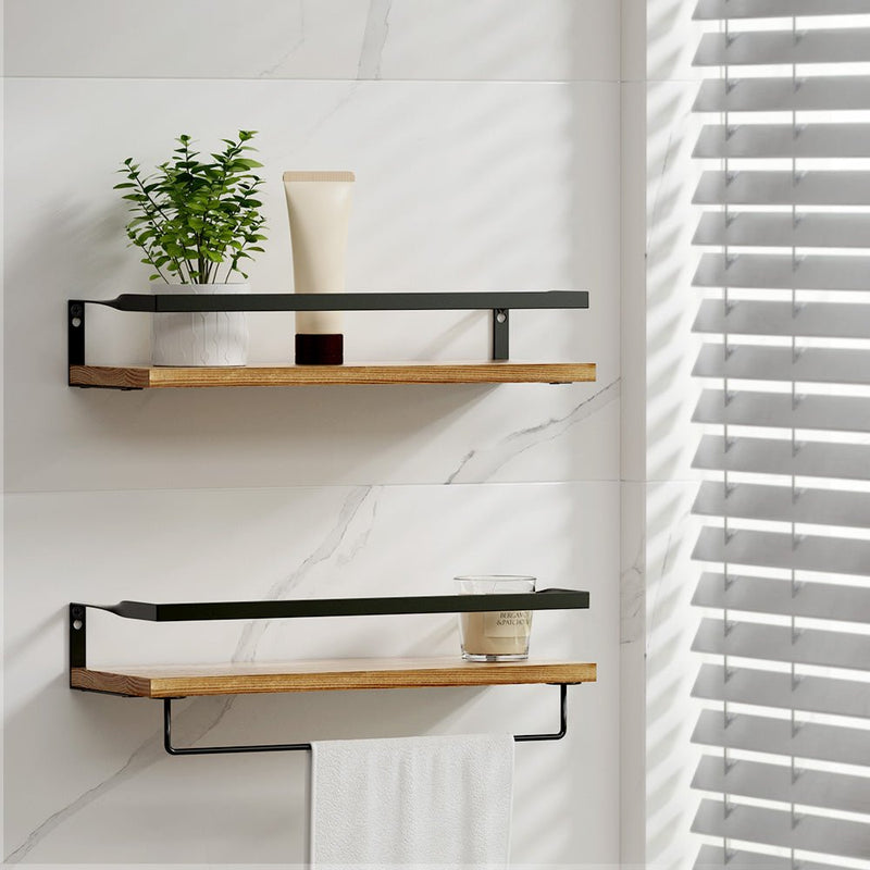 Artiss Floating Wall Shelf Set of 2 - Home & Garden > Storage - Rivercity House & Home Co. (ABN 18 642 972 209) - Affordable Modern Furniture Australia