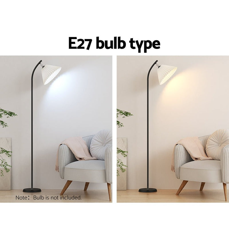 Artiss Floor Lamp Modern Light Stand LED Home Room Office Black White Shade - Furniture > Living Room - Rivercity House & Home Co. (ABN 18 642 972 209)