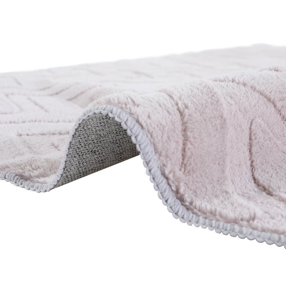 Azul Floor Rug 200x290cm Microfiber Ripple Pattern - Pinky Grey - Home & Garden > Rugs - Rivercity House & Home Co. (ABN 18 642 972 209) - Affordable Modern Furniture Australia