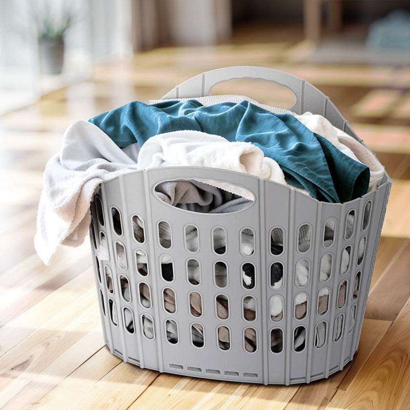 Artiss Laundry Basket Hamper Large Foldable Washing Clothes Storage Organiser - Home & Garden > Laundry & Cleaning - Rivercity House & Home Co. (ABN 18 642 972 209) - Affordable Modern Furniture Australia