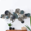 Leaf Circles Metal Wall Art Hanging Sculpture 132cm