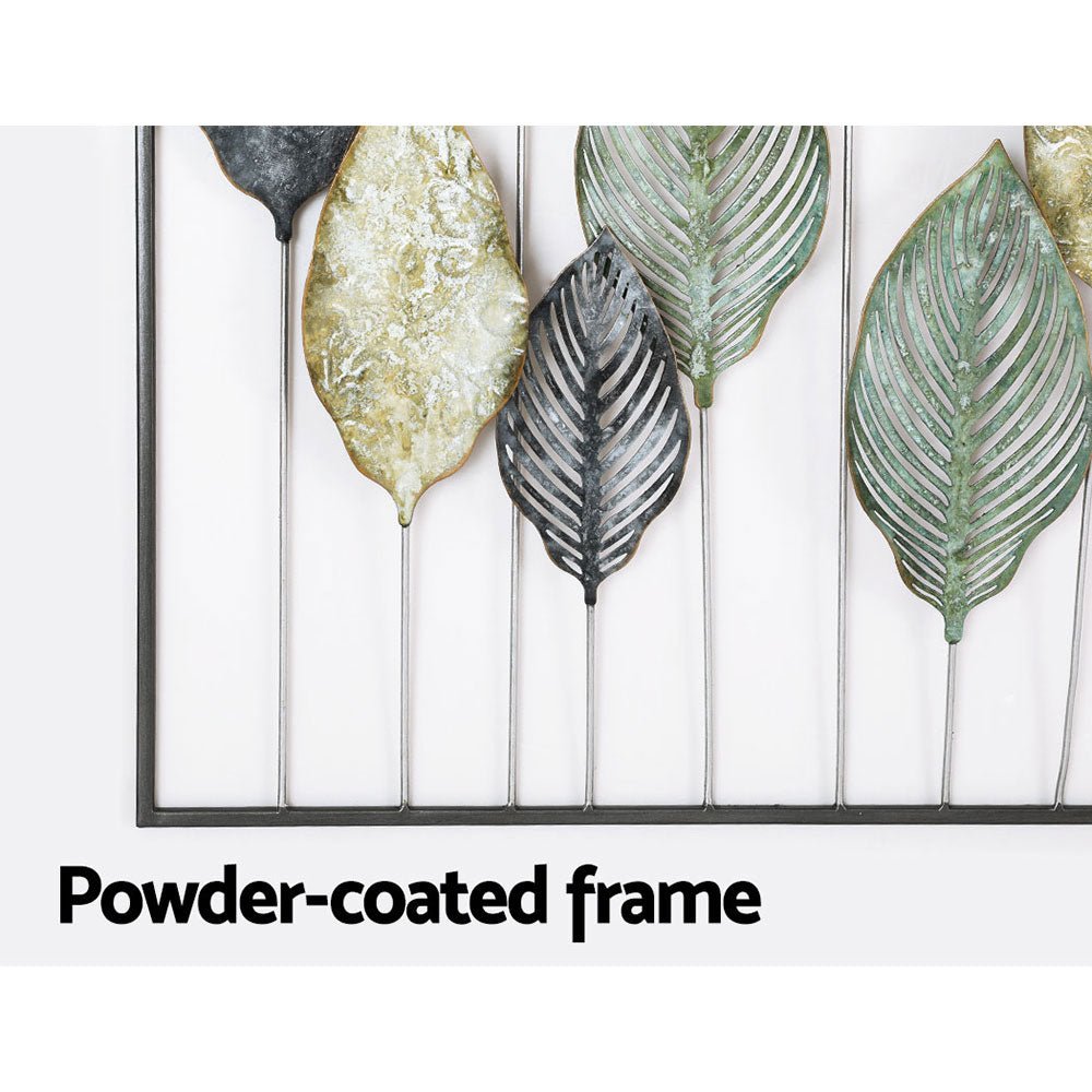 Metal Wall Art Hanging Sculpture Leaf Framed - Appliances > Appliances Others - Rivercity House & Home Co. (ABN 18 642 972 209) - Affordable Modern Furniture Australia