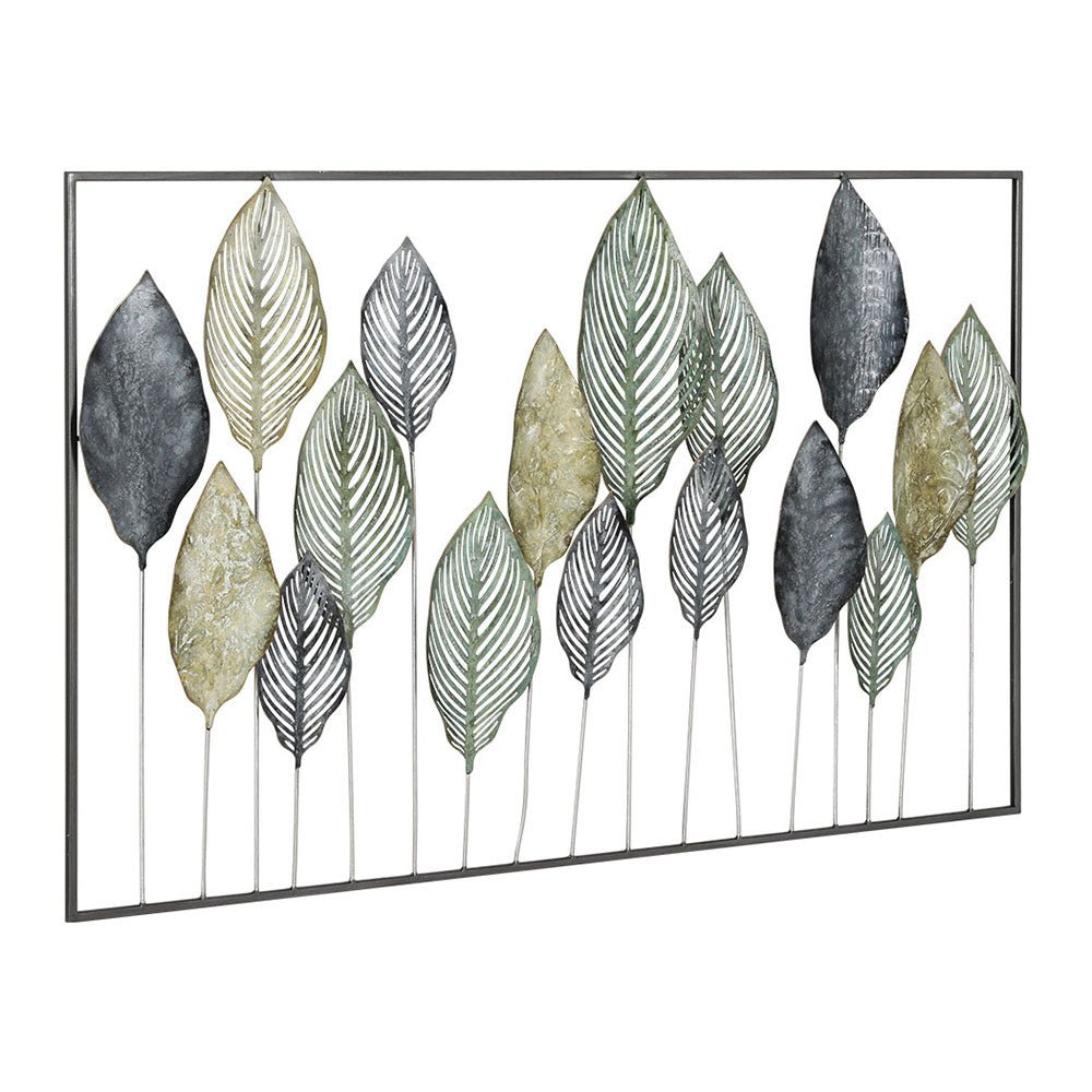 Metal Wall Art Hanging Sculpture Leaf Framed - Appliances > Appliances Others - Rivercity House & Home Co. (ABN 18 642 972 209) - Affordable Modern Furniture Australia