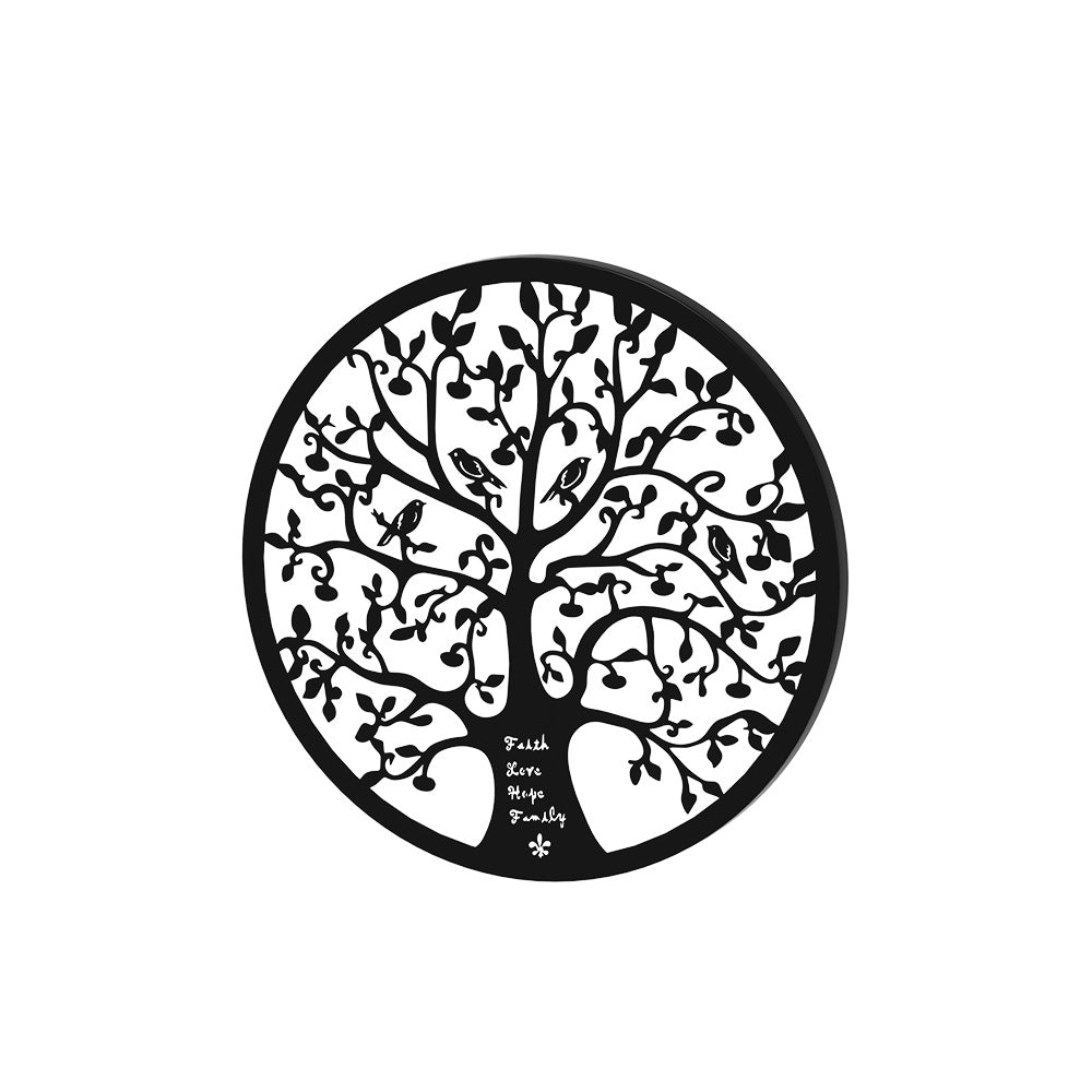 Hanging Tree Of Life Metal Wall Art Black - Home & Garden > Decor - Rivercity House & Home Co. (ABN 18 642 972 209) - Affordable Modern Furniture Australia