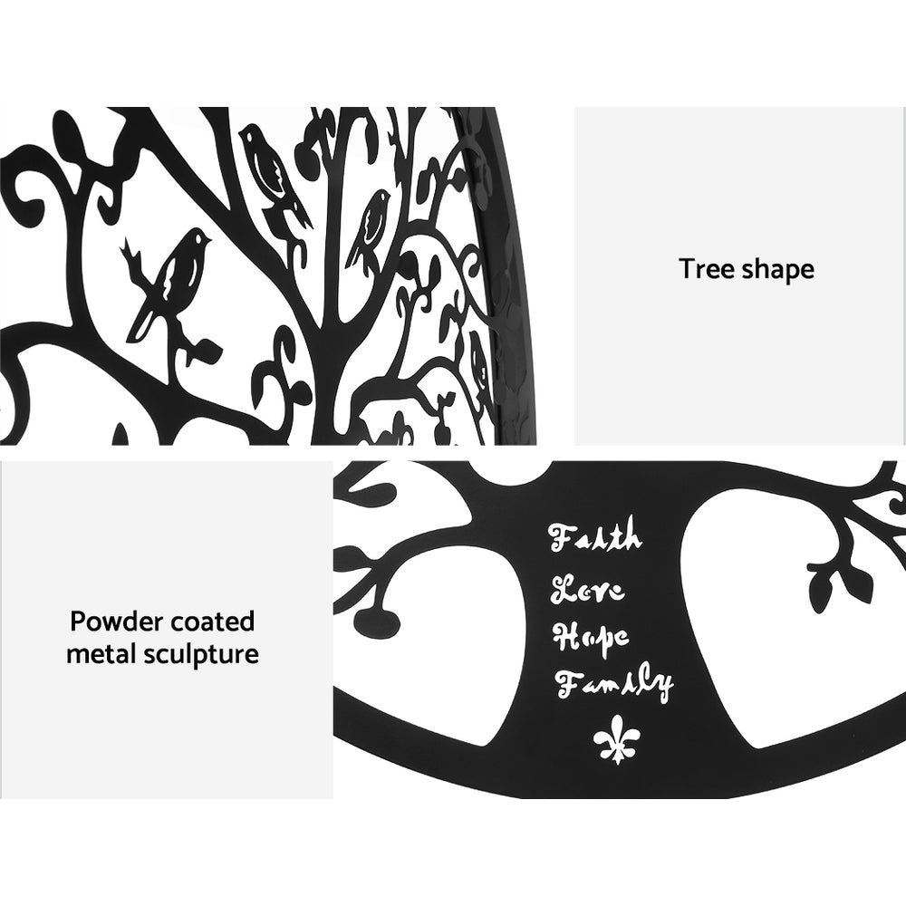 Hanging Tree Of Life Metal Wall Art Black - Home & Garden > Decor - Rivercity House & Home Co. (ABN 18 642 972 209) - Affordable Modern Furniture Australia