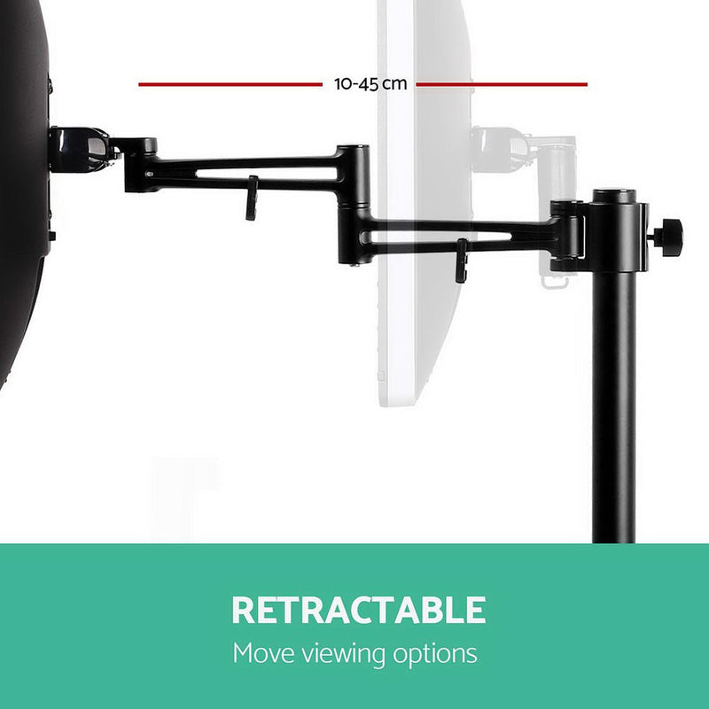 Monitor Arm Mount Single Black - Furniture > Office - Rivercity House & Home Co. (ABN 18 642 972 209) - Affordable Modern Furniture Australia