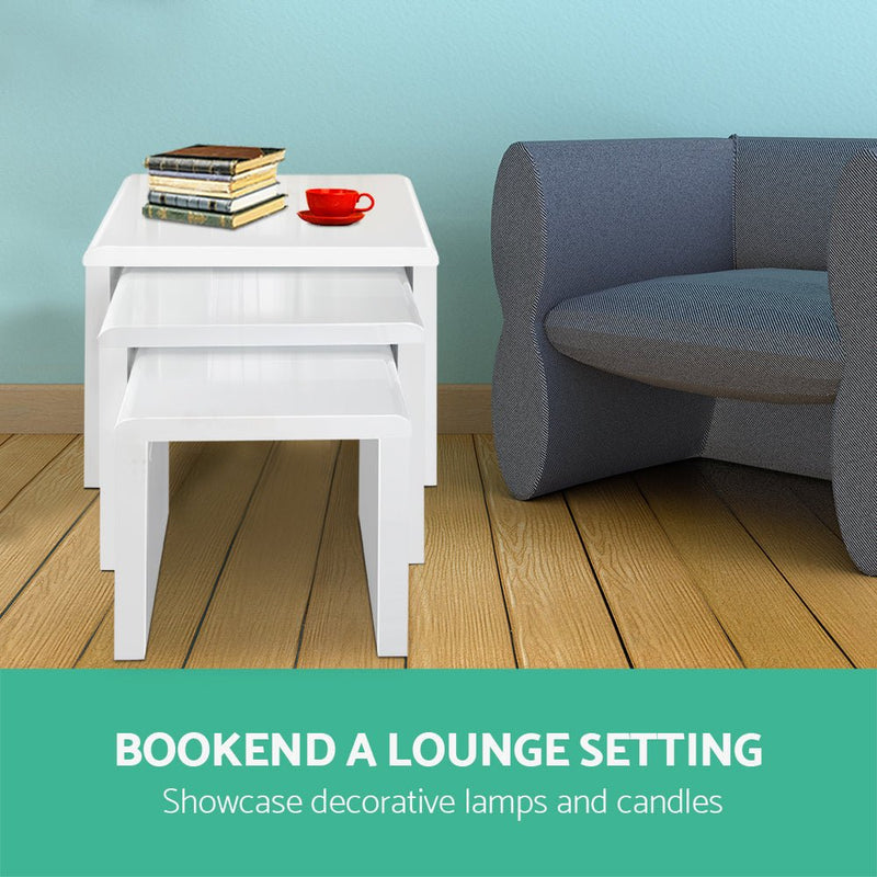 Set of 3 Nesting Tables - Furniture > Living Room - Rivercity House & Home Co. (ABN 18 642 972 209) - Affordable Modern Furniture Australia
