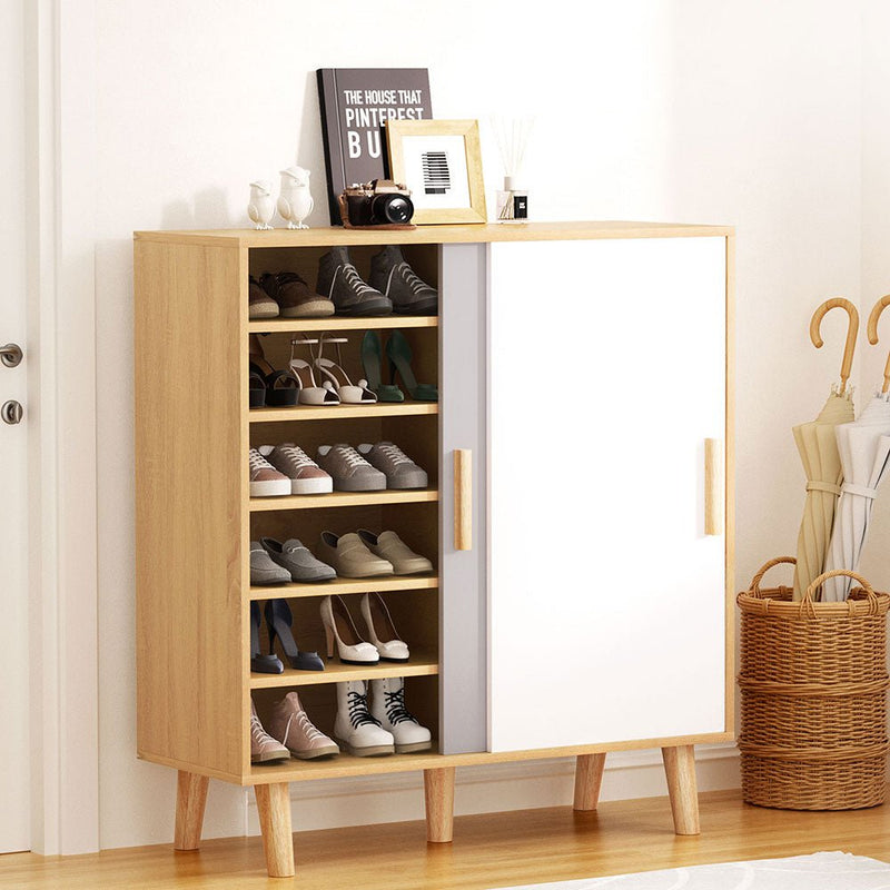 Artiss Shoe Cabinet 30 Pairs Sliding Doors - Furniture > Bedroom - Rivercity House & Home Co. (ABN 18 642 972 209) - Affordable Modern Furniture Australia