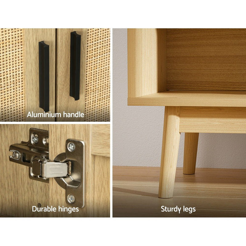 Rattan Shoe Cabinet Storage Rack with Shelf - Furniture - Rivercity House & Home Co. (ABN 18 642 972 209) - Affordable Modern Furniture Australia