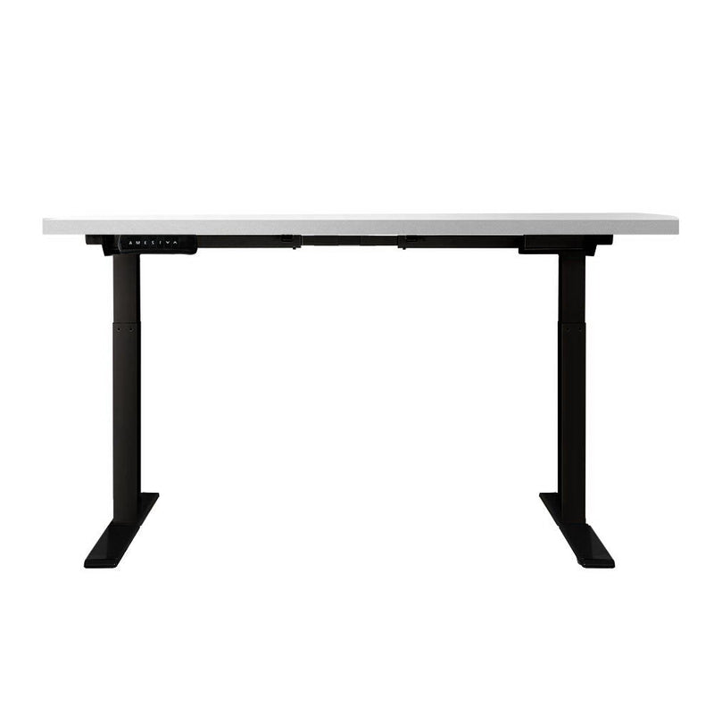 Artiss Standing Desk Electric Adjustable Sit Stand Desks Black White 140cm - Furniture > Office - Rivercity House & Home Co. (ABN 18 642 972 209)