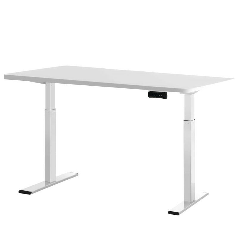 Standing Desk Electric Height Adjustable Sit Stand Desks Table White - Furniture > Office - Rivercity House & Home Co. (ABN 18 642 972 209) - Affordable Modern Furniture Australia