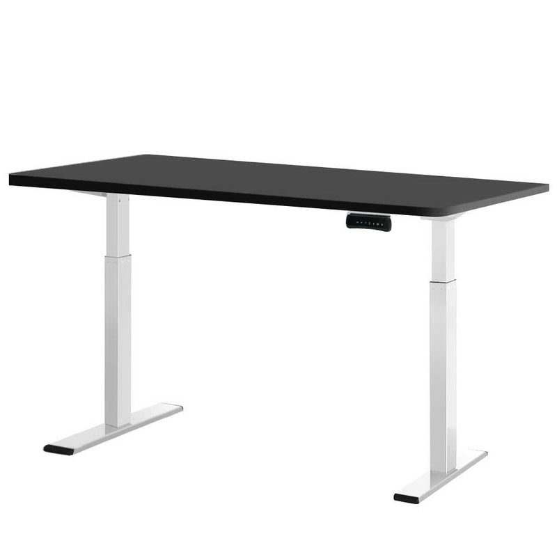Artiss Standing Desk Electric Height Adjustable Sit Stand Desks White Black - Furniture > Office - Rivercity House & Home Co. (ABN 18 642 972 209)