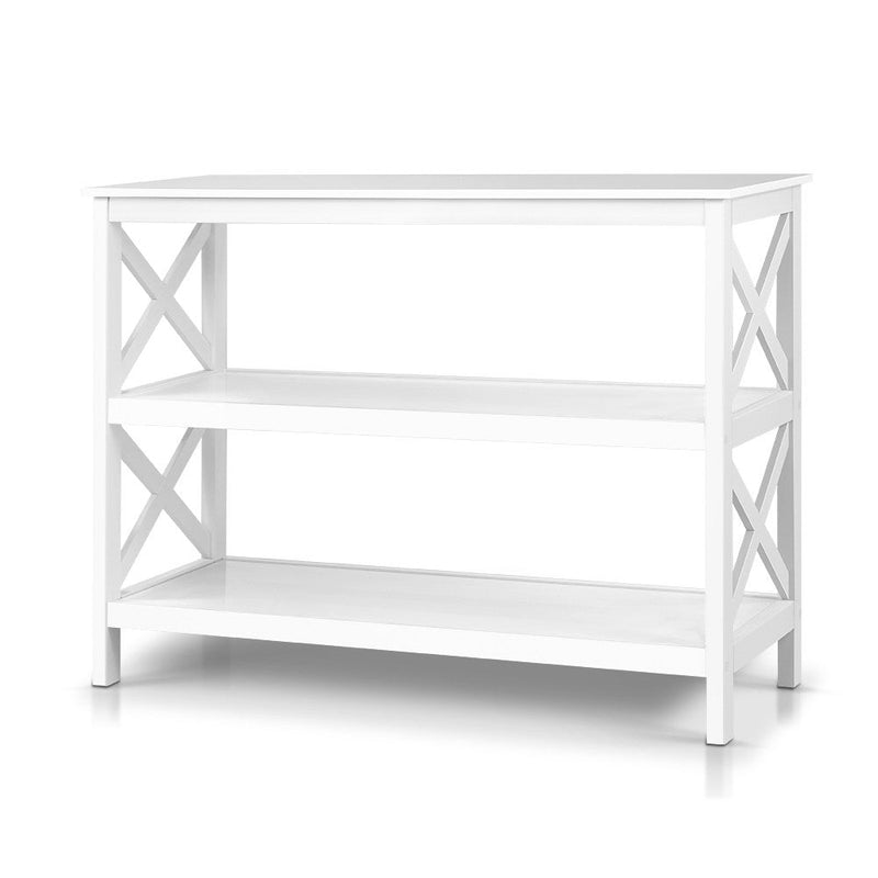 Wooden Storage Console Table - White - Furniture > Living Room - Rivercity House & Home Co. (ABN 18 642 972 209) - Affordable Modern Furniture Australia