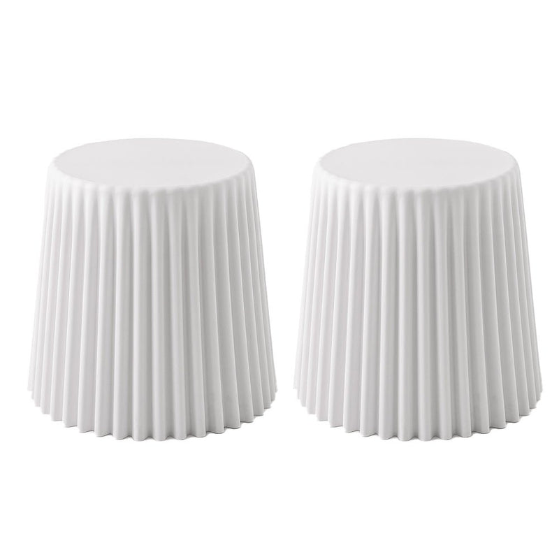2x Cupcake Stools White - Furniture > Bar Stools & Chairs - Rivercity House & Home Co. (ABN 18 642 972 209) - Affordable Modern Furniture Australia