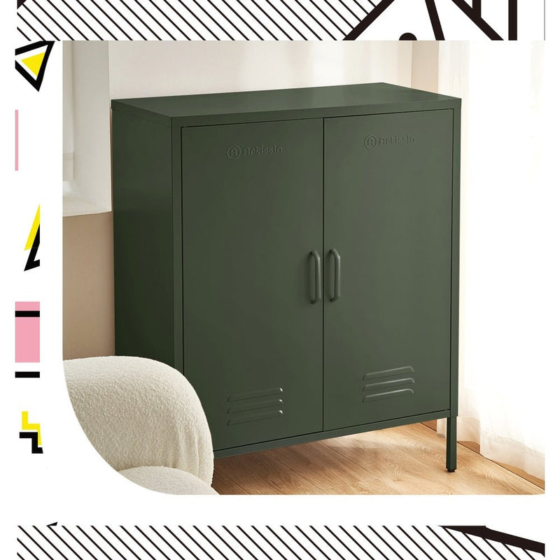 ArtissIn Buffet Sideboard Metal Cabinet - SWEETHEART Green - Furniture > Living Room - Rivercity House & Home Co. (ABN 18 642 972 209)