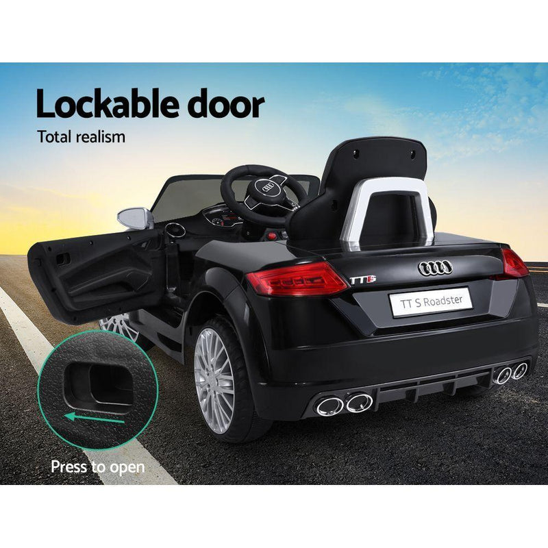 Audi Licensed Kids Ride On Cars Electric Car Children Toy Cars Battery Black - Baby & Kids - Rivercity House & Home Co. (ABN 18 642 972 209) - Affordable Modern Furniture Australia