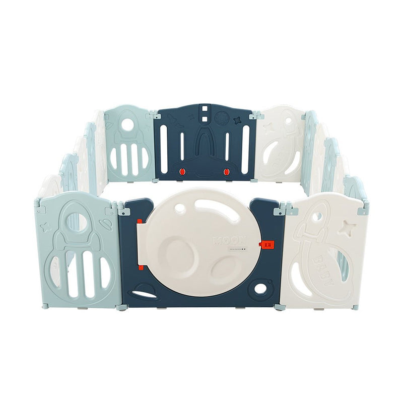 Baby Playpen 16 Panels Foldable Toddler Fence Safety Play Activity Barrier - Baby & Kids > Nursing - Rivercity House & Home Co. (ABN 18 642 972 209) - Affordable Modern Furniture Australia