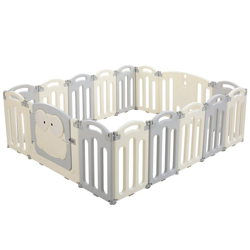 Baby Playpen 16 Panels Foldable Toddler Fence Safety Play Activity Centre - Baby & Kids > Nursing - Rivercity House & Home Co. (ABN 18 642 972 209) - Affordable Modern Furniture Australia