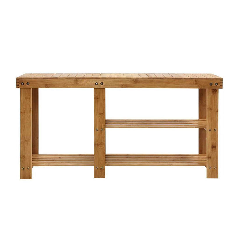 Bamboo Shoe Rack Bench Seat - Rivercity House & Home Co. (ABN 18 642 972 209) - Affordable Modern Furniture Australia