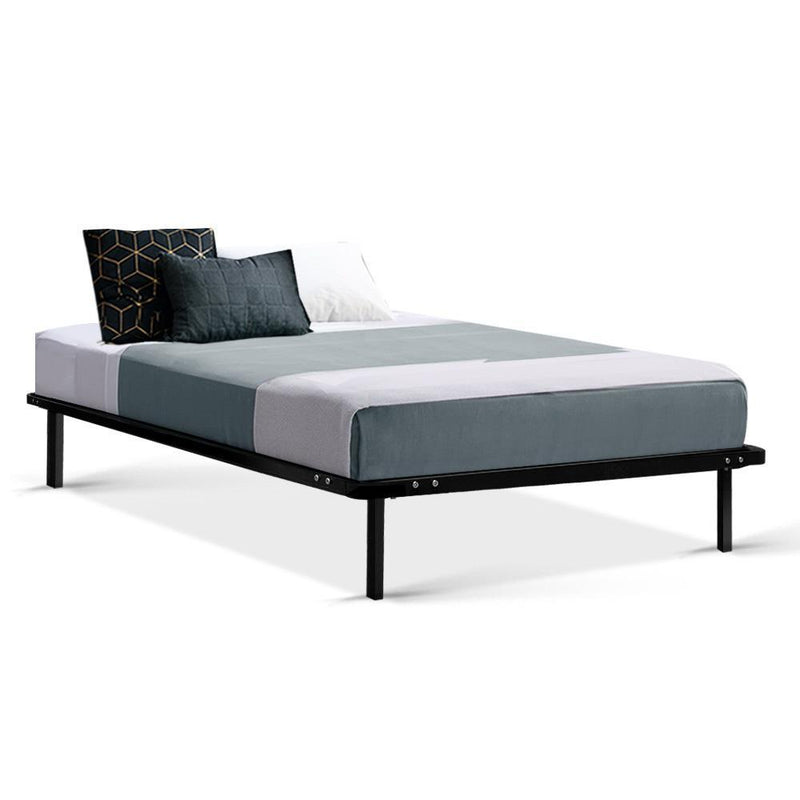 Basic Series Metal King Single Bed Frame - Furniture > Bedroom - Rivercity House & Home Co. (ABN 18 642 972 209) - Affordable Modern Furniture Australia