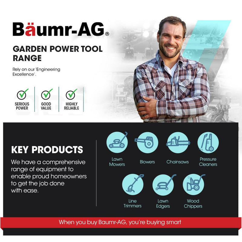 Baumr-AG 20V 12 Inch Electric Cordless Chainsaw 4Ah Lithium Battery Lightweight Wood Garden Cutter - Home & Garden > Garden Tools - Rivercity House & Home Co. (ABN 18 642 972 209) - Affordable Modern Furniture Australia