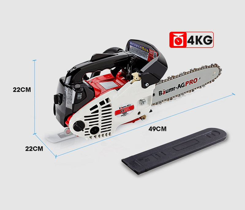 Baumr-AG 25CC Petrol Chainsaw Arborist 10 Bar Tree Pruning Garden Chain Saw - Home & Garden > Garden Tools - Rivercity House & Home Co. (ABN 18 642 972 209) - Affordable Modern Furniture Australia