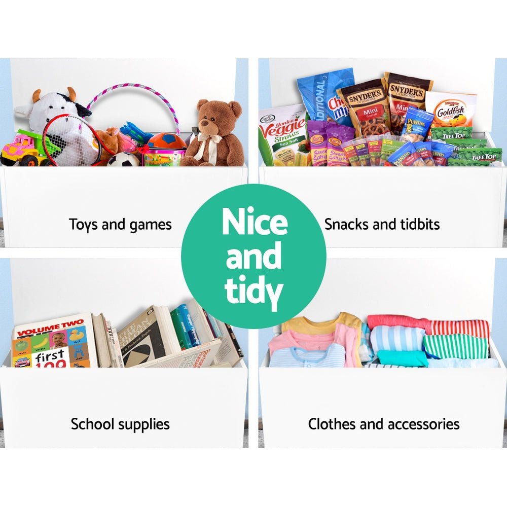 Blanket Box Kids Toy Storage Ottoman Chest Cabinet Clothes Bench Children - Baby & Kids > Kid's Furniture - Rivercity House & Home Co. (ABN 18 642 972 209) - Affordable Modern Furniture Australia