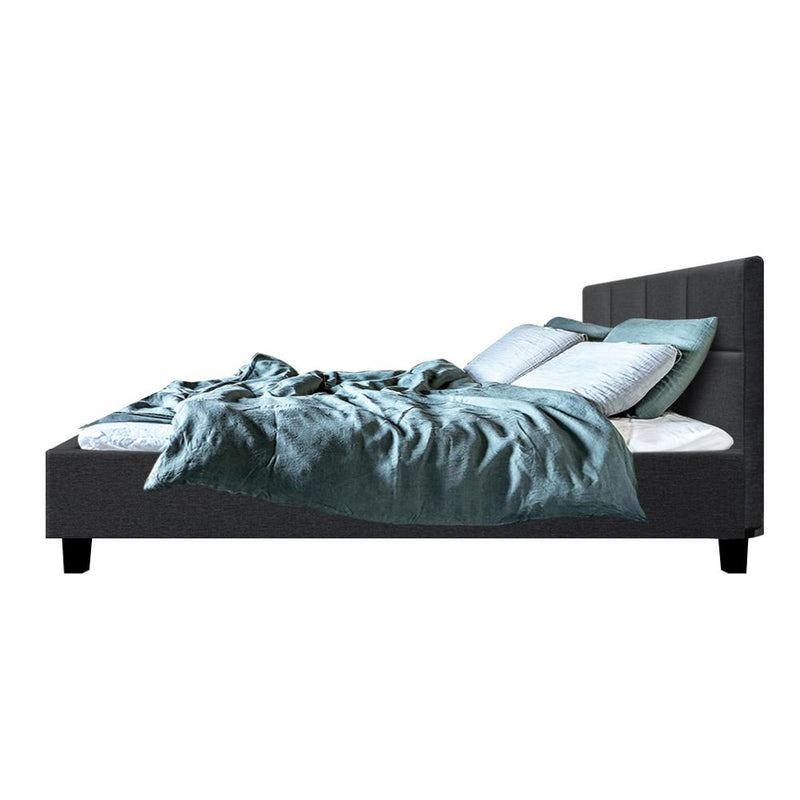 Bondi Double Bed Frame Charcoal - Rivercity House & Home Co. (ABN 18 642 972 209) - Affordable Modern Furniture Australia